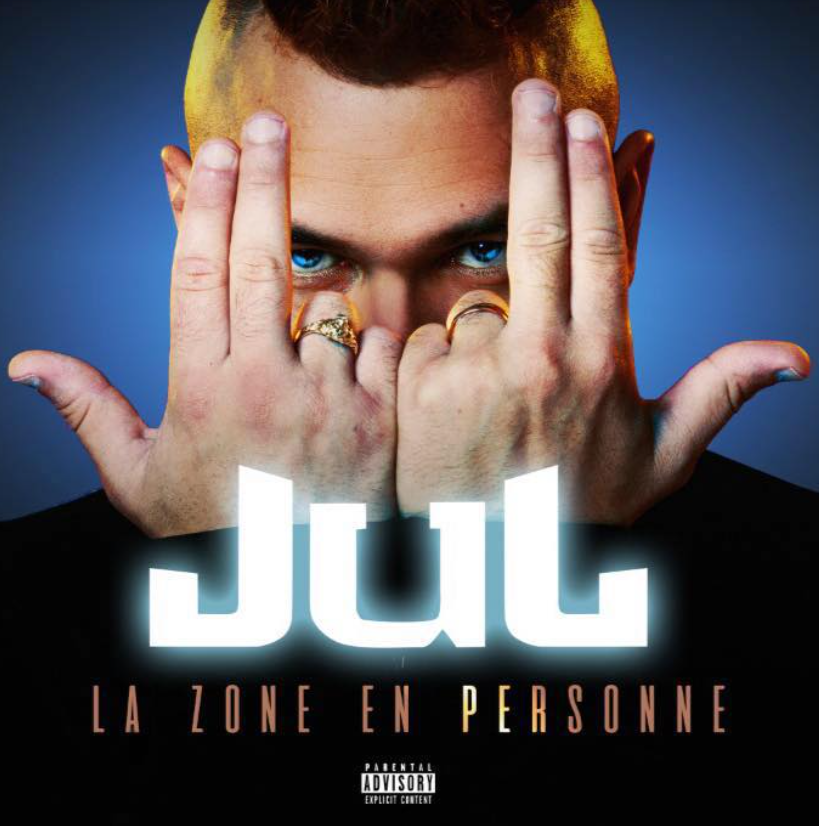 Pochette de l'album La zone en personne de Jul, sorti en 2018.